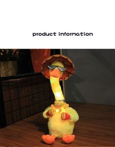 Pato de Peluche Eléctrico Interactivo Bailarín y Divertido con Algodón PP y Forro de Malla para Aliviar el Estrés - TOYSRUNNER - Product Image 4