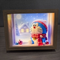 Bingkai foto cermin dekoratif LED Modern pencetak UV Anime 3 jenis lampu dapat diganti hangat putih Mini untuk kamar tidur berkualitas tinggi