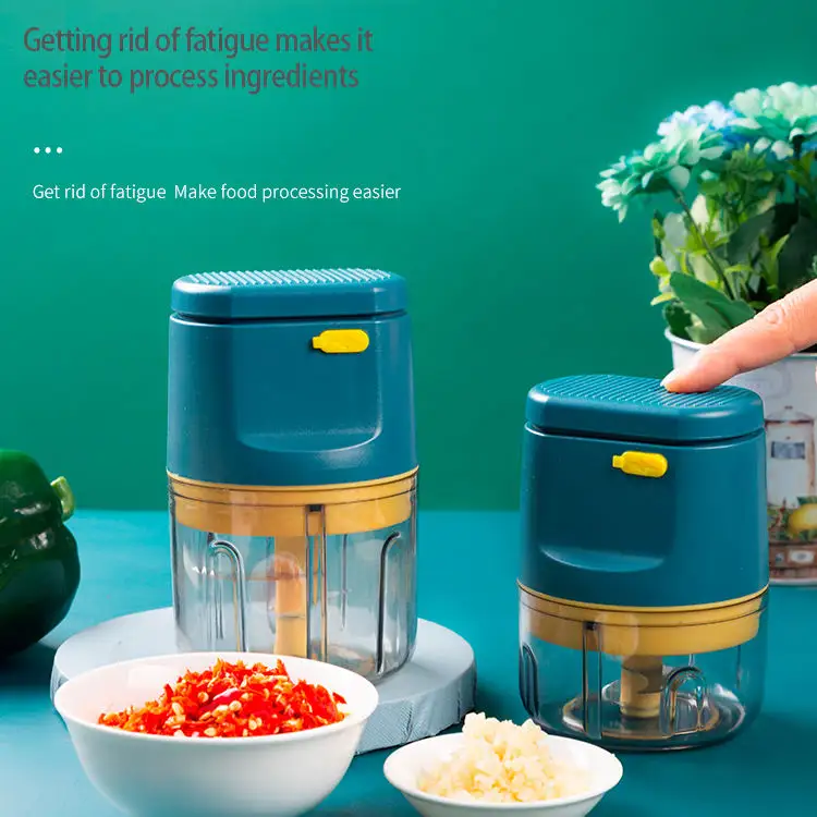 Easy 30w 22w mini electric food garlic grinder chopper usb rechargeable vegetable crusher press meat fruit processor