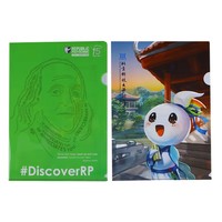 Carpeta de Documentos de PVC con Logotipo Personalizado, Carpeta de Archivos de Oficina en Forma de L con Bolsillos de PP, Diseño Personalizado