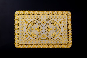 Rectangular <strong>Large</strong> Embossed Lace <strong>Placemats</strong> Waterproof Insulated Table <strong>Placemats</strong> - Product Image 5