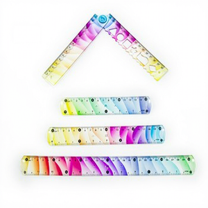 <span class=keywords><strong>Regla</strong></span> Flexible de PVC, Marcador de Libros de Plástico Suave de 15 cm, Material de Medición para Estudiantes y Oficina, Transparente, Recta, Imprimible con Logotipo - Product Image 5