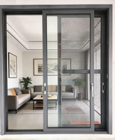 Porte coulissante en PVC sans plomb, à haute efficacité énergétique, anti-vieillissement, coupe-vent, en plastique, pour balcon de villa et construction résidentielle