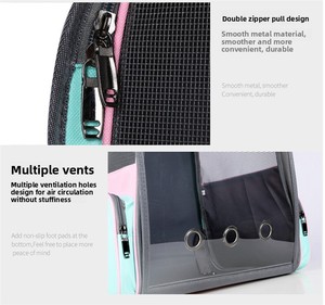 Zaino Ergonomico per il Trasporto di Animali Domestici con Ampio Interno e Design con Chiusura a Rullo per Viaggi con Animali in Ogni Condizione Meteorologica - Product Image 4
