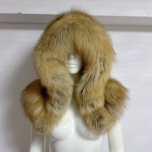 Rxfurs lấy trộm Khăn Choàng Vai Bọc đầy đủ lông rộng vành rộng lông sang trọng quá khổ mùa đông ấm áp có thể điều chỉnh bất <span class=keywords><strong>Fox</strong></span> lông mũ - Product Image 4