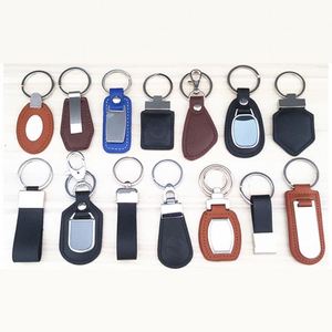 High Quality Metal Stainless, Steel Pu <b>Leather</b> <b>Keychain</b> Blanks Different Shape Bottle Opener <b>Keychain</b> With Customize Logo/ - Product Image 4