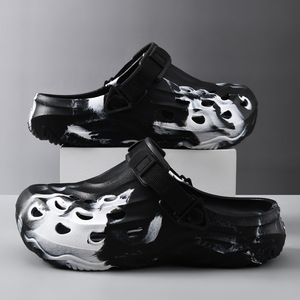 Men's EVA <b>Closed</b>-<b>Toe</b> Sandals 4cm <b>Heel</b> Breathable Color-blocked Beach Shoes - Product Image 2