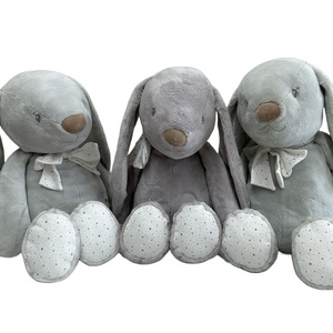 Meravigliosa qualità di <span class=keywords><strong>peluche</strong></span> con orecchie a pois di <span class=keywords><strong>coniglio</strong></span> <span class=keywords><strong>grigio</strong></span> a goccia giocattoli di <span class=keywords><strong>peluche</strong></span> con pelle morbida e chiara - Product Image 2