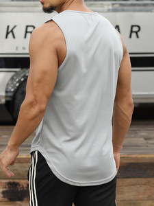 เสื้อกล้ามถักคอปาดแขนกุดผ้าสแปนเด็กซ์ระบายอากาศแห้งเร็วแบบปกติน้ำหนักเบา - Product Image 2