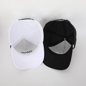 Hochwertige Großhandels-Baseballkappe mit 5 Panels aus Polyester, Besticktem Logo, Lasergeschnittenen Löchern, Wasserdicht, OEM <span class=keywords><strong>Golf</strong></span> Gorras - Product Image 6