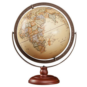 ลูกโลกโบราณ Tianyu ขนาด 45 ซม. พร้อมไฟฐานไม้ตกแต่ง สำหรับตกแต่งโต๊ะทำงาน ห้องนั่งเล่น หรือเป็นของขวัญ - Product Image 1