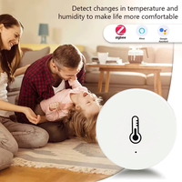 Capteur de température et d'humidité Zigbee, thermomètre, hygromètre, moniteur d'alerte, fonctionne avec l'application Tuya Alexa Google