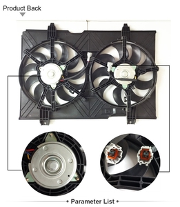 พัดลมคอนเดนเซอร์เครื่องปรับอากาศ AC อัตโนมัติ12V มอเตอร์พัดลมหม้อน้ำระบายความร้อนรถยนต์สำหรับนิสสัน <span class=keywords><strong>NV200</strong></span> 2013-21481-3LMOA OEM - Product Image 2