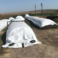 Manchons de couverture de silo de sac de grain d'ensilage de résistance UV noir/blanc pour le stockage d'agriculteur