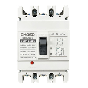 CHOSO 550V DC Parafoudre 2P 250A 20kA Disjoncteur Thermomagnétique à Boîtier Moulé (MCCB) pour Système Solaire Photovoltaïque CE - Product Image 5