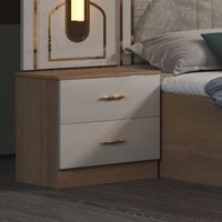 Ensemble de meuble de chambre à coucher, lit King moderne, luxueux, style européen