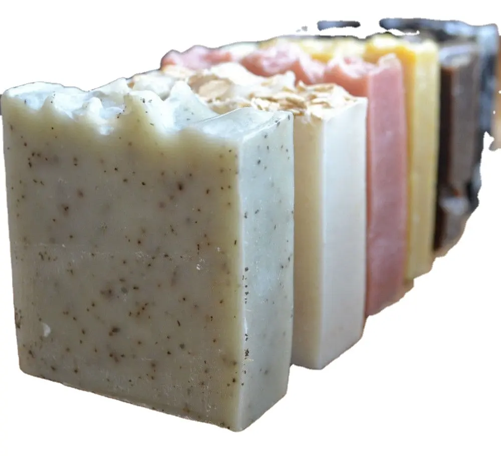 Fast Delivery All Natural Soap Vegan Organic Soap Shea Coconut Oil Bath Body Face Handmade Soap With Plant Extract