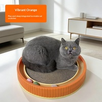 Griffoir pour chat en carton ondulé extra-large Fancie avec plateau tournant à bille et lit pour chats d'intérieur et chatons, vente en gros, OEM