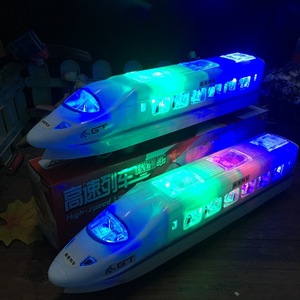 Modelo de tren de alta velocidad con luces intermitentes, música, juguete con pilas para niños de 5 a 7 años - Product Image 1