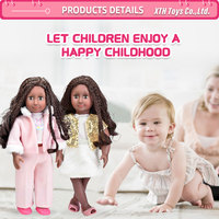 Poupée réaliste de 18 pouces pour fille, avec différentes couleurs de cheveux, adorable poupée pour fille