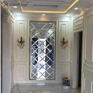 Hot bán vxin tùy chỉnh hiện đại gạch ceramic sảnh Home gương Panel tường bevel cạnh gương tường nghệ thuật tường Glass tường gương Sticker - Product Image 2