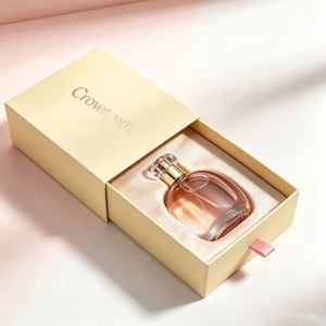 Recyclable Waterproof Embossing Custom Textured Surface Empty Cosmetic Skincare Package <b>Box</b> Luxury Slide Gift Drawer Perfume - Product Image 3
