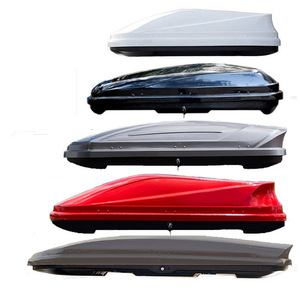 Boîte de toit de voiture en carbone pour SUV, avec grande capacité de stockage, pour panneaux solaires, câbles, accessoires de toiture, clous de toiture Alpine rouges, plateforme d'accès et système de fixation Gland - Product Image 5