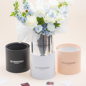 Orit vente en gros fête des mères boîte-cadeau de fleurs rondes, carton en forme de cylindre pour l'expédition et les cadeaux - Product Image 2