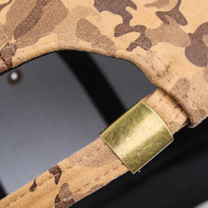 Casquette de baseball camouflage 6 panneaux en gros, visière incurvée, logo personnalisé, en daim, calotte rigide, chapeau d'hiver, nouveau design - Product Image 6