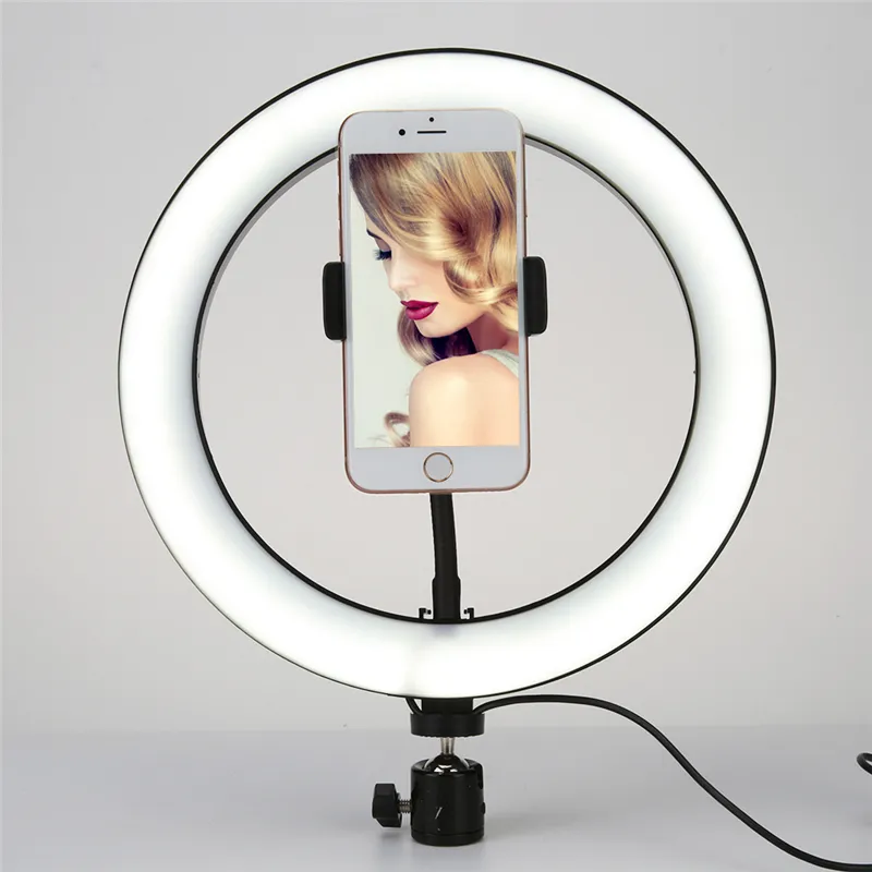 photographic lighting 8 inch 8" 10" 12" beauty lamp 10w battery operated led ring light selfie ring light