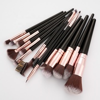 Ensemble de pinceaux de maquillage de haute qualité, logo personnalisé, ensemble de pinceaux cosmétiques de luxe, poils doux vegan, outils de beauté en gros