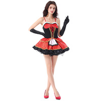 Exklusives Rotkäppchen-Prinzessinnenkleid für Erwachsene Halloween-Kostüm in Rot mit Langem Umhang TV & Film