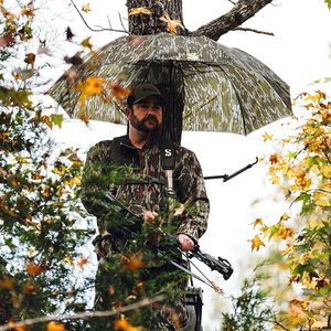 Parapluie de chasse personnalisé, en tissu pongee résistant au vent, en aluminium portable, résistant à la pluie, ouverture manuelle, en forme d'arbre, soleil et pluie - Product Image 1