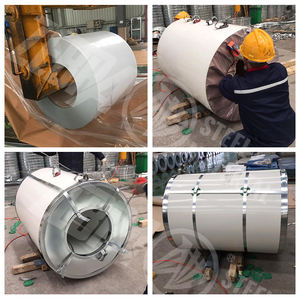 เหล็กม้วนเคลือบสี PPGI ทนทานสูง ป้องกันการซีดจาง สี RAL <span class=keywords><strong>9002</strong></span> ชุบสังกะสีแบบจุ่มร้อน สำหรับงานก่อสร้าง - Product Image 6