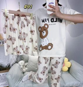 <span class=keywords><strong>Pigiama</strong></span> Estivo da <span class=keywords><strong>Donna</strong></span> a Prezzi Convenienti, Set 3 Pezzi con Pantaloncini e Maniche Corte, Motivo <span class=keywords><strong>Animale</strong></span>, Casual - Product Image 5