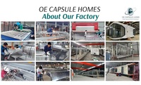 Casa Plegable Impermeable de Lujo Moderna con Estructura de Acero Personalizada, Diseño Multiusos para Parque, Oficina, Comedor y Baño