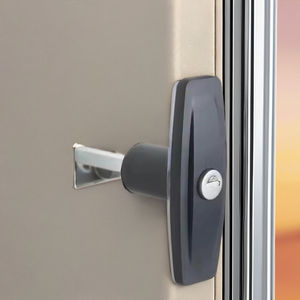 Verrou à poignée en T à ouverture horaire, non fileté, pour bâches de camion avec clé, noir avec joint pour un déverrouillage facile - Product Image 2