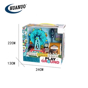 Jouets grande roue <span class=keywords><strong>pour</strong></span> enfants, avec poupée, accessoires de station de gode, petits jouets à assembler soi-même éducatif - Product Image 6
