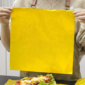 <span class=keywords><strong>Carta</strong></span> da Imballaggio in Alluminio Laminato Personalizzabile, Impermeabile e Anti-Grasso, <span class=keywords><strong>per</strong></span> Alimenti, Ideale <span class=keywords><strong>per</strong></span> Hamburger e Sandwich - Product Image 3