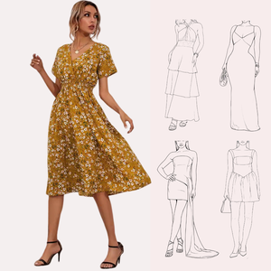 Robes de soirée pour femmes, <span class=keywords><strong>grande</strong></span> <span class=keywords><strong>taille</strong></span>, amples, vêtements décontractés, imprimé floral, manches courtes, vêtements décontractés pour femmes, robe maxi florale - Product Image 3