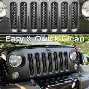 Jeep Cherokee Accessoires Chrome Porte Pare-chocs Support Radiateur Support Antibrouillard Cas Ventilateur Capot Verrouillage Pare-Soleil Vent Bug Déflecteurs - Product Image 6