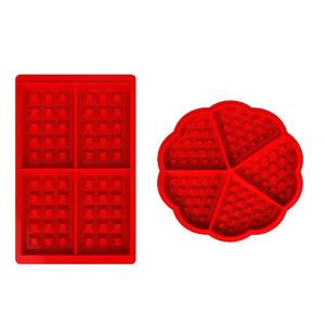 Stampo <span class=keywords><strong>per</strong></span> Waffle Rettangolare in Silicone, Facile da Staccare, Set di 4 Mini Stampi <span class=keywords><strong>per</strong></span> Waffle e Biscotti - Product Image 4