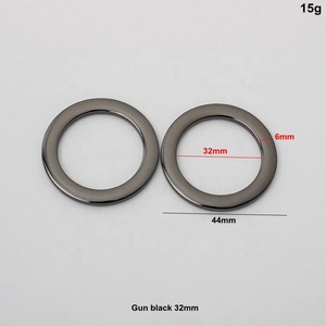 Anillo redondo plano de Metal, 5 tamaños, 5 colores, alta calidad, venta al por mayor - Product Image 2