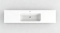 Mona Lisa - Sublimez votre salle de bain avec le MW-1004 : Plan de toilette en pierre artificielle sans joint