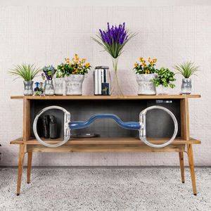 Brida de doble articulación Euro Cavall de acero inoxidable con anillo de 135 mm, modelo plateado ECI-HB26-002457 - Product Image 3