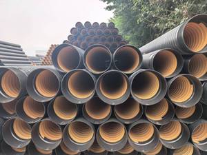 Tuyaux de drainage en plastique noir HDPE, tuyau corrugué à double paroi en PE et pipeline d'égouts de HYDY - Product Image 6