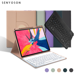 Syx 360 Độ Xoay Acrylic Da TPU Bảo Vệ Trường Hợp Đối Với iPad 5th/6th Gen Không Khí 1/2 9.7 Inch Phẳng Máy Tính Bảng Bìa - Product Image 1