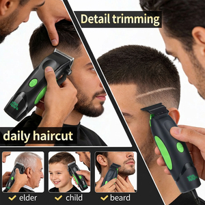 PRITECH Tagliacapelli <span class=keywords><strong>Professionale</strong></span> Personalizzato a Velocità Multiple, Macchina per Taglio <span class=keywords><strong>Capelli</strong></span> di Alta Qualità Senza Fili per Uomo - Product Image 4