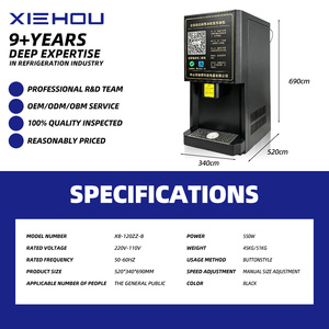 New Trend Commercial Grade 120KG/24h Cube <b>Ice</b> <b>Maker</b> Machine Fast Chewable Nugget <b>Ice</b> Dispenser in China for Office & Caf Counte - Product Image 3