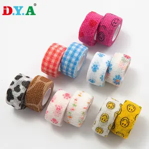 Assorted Colors Pattern Non-Woven Breathable & Water-Resistant Self Adhesive Bandage Wrap